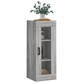 Wall Mounted Cabinet Grey Sonoma 34.5x34x90 cm - Giant Lobelia