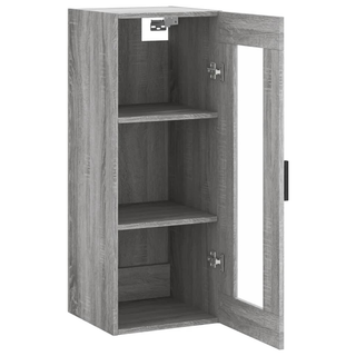 Wall Mounted Cabinet Grey Sonoma 34.5x34x90 cm - Giant Lobelia