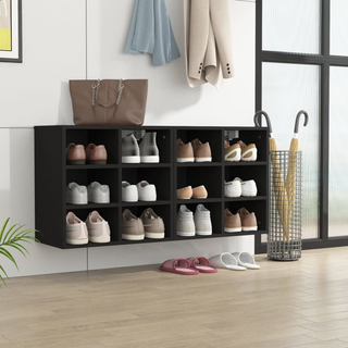 vidaXL Shoe Cabinets 2 pcs Black 52.5x30x50 cm - Giant Lobelia