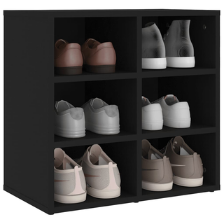 vidaXL Shoe Cabinets 2 pcs Black 52.5x30x50 cm - Giant Lobelia