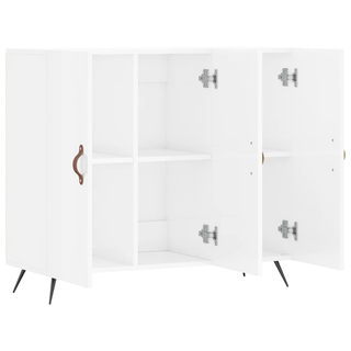 vidaXL Sideboard High Gloss White 90x34x80 cm Engineered Wood - Giant Lobelia