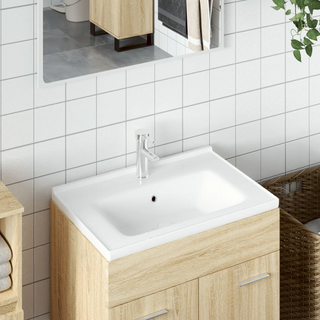 Bathroom Sink White 71x48x19.5 cm Rectangular Ceramic - Giant Lobelia