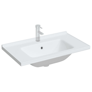 Bathroom Sink White 81x48x19.5 cm Rectangular Ceramic - Giant Lobelia