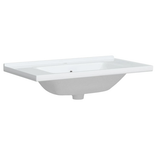 Bathroom Sink White 81x48x19.5 cm Rectangular Ceramic - Giant Lobelia