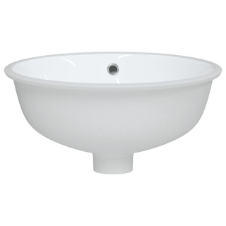 Bathroom Sink White 38.5x33.5x19 cm Oval Ceramic - Giant Lobelia