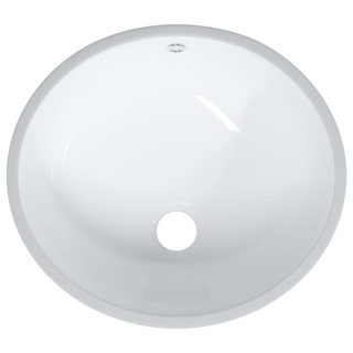 Bathroom Sink White 38.5x33.5x19 cm Oval Ceramic - Giant Lobelia