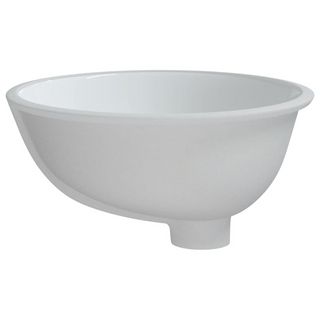 Bathroom Sink White 37x31x17.5 cm Oval Ceramic - Giant Lobelia