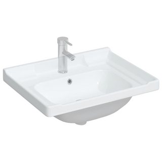 Bathroom Sink White 61x48x23 cm Rectangular Ceramic - Giant Lobelia