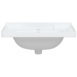 Bathroom Sink White 61x48x23 cm Rectangular Ceramic - Giant Lobelia