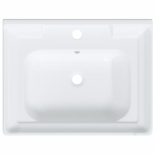 Bathroom Sink White 61x48x23 cm Rectangular Ceramic - Giant Lobelia