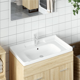 Bathroom Sink White 91.5x48x23 cm Rectangular Ceramic - Giant Lobelia
