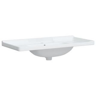 Bathroom Sink White 100x48x23 cm Rectangular Ceramic - Giant Lobelia