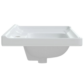 Bathroom Sink White 100x48x23 cm Rectangular Ceramic - Giant Lobelia