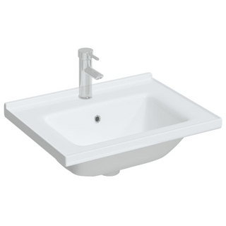 Bathroom Sink White 61x48x19.5 cm Rectangular Ceramic - Giant Lobelia