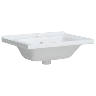 Bathroom Sink White 61x48x19.5 cm Rectangular Ceramic - Giant Lobelia