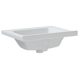 Bathroom Sink White 61x48x19.5 cm Rectangular Ceramic - Giant Lobelia