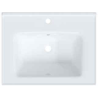 Bathroom Sink White 61x48x19.5 cm Rectangular Ceramic - Giant Lobelia