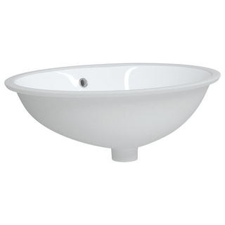 Bathroom Sink White 56x41x20 cm Oval Ceramic - Giant Lobelia