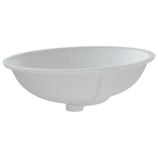 Bathroom Sink White 56x41x20 cm Oval Ceramic - Giant Lobelia