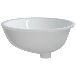 Bathroom Sink White 56x41x20 cm Oval Ceramic - Giant Lobelia