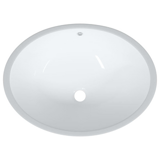 Bathroom Sink White 56x41x20 cm Oval Ceramic - Giant Lobelia