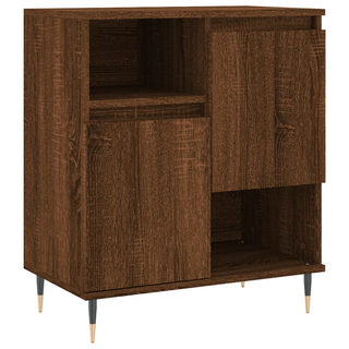 vidaXL Sideboards 2 pcs Brown Oak Engineered Wood - Giant Lobelia