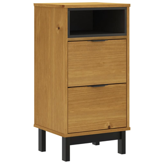 Bedside Cabinet "FLAM" 40x35x80 cm Solid Wood Pine - Giant Lobelia