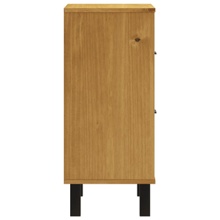 Bedside Cabinet "FLAM" 40x35x80 cm Solid Wood Pine - Giant Lobelia