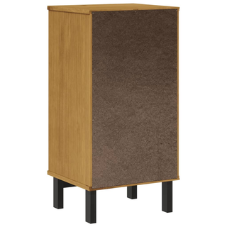 Bedside Cabinet "FLAM" 40x35x80 cm Solid Wood Pine - Giant Lobelia