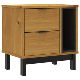 Bedside Cabinet "FLAM" 49x35x50 cm Solid Wood Pine - Giant Lobelia