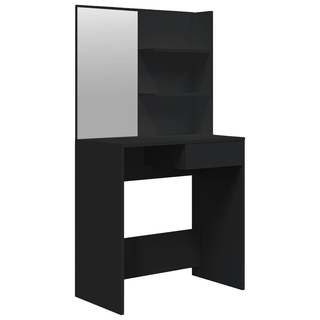 Dressing Table with Mirror Black 74.5x40x141 cm - Giant Lobelia