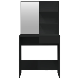 Dressing Table with Mirror Black 74.5x40x141 cm - Giant Lobelia