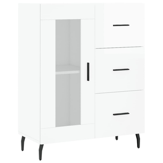 vidaXL Sideboard High Gloss White 69.5x34x90 cm Engineered Wood - Giant Lobelia