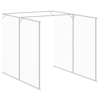 Chicken Cage with Run Anthracite 165x1271x181 cm Galvanised Steel - Giant Lobelia