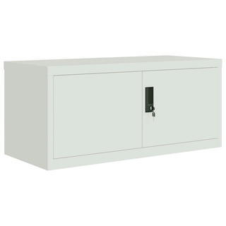 File Cabinet Light Grey 90x40x240 cm Steel - Giant Lobelia