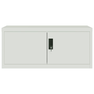 File Cabinet Light Grey 90x40x240 cm Steel - Giant Lobelia