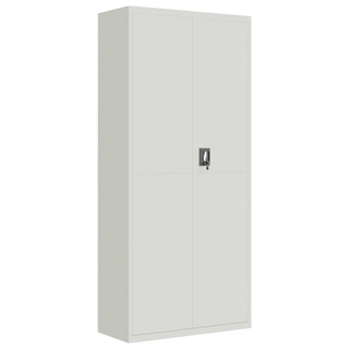 File Cabinet Light Grey 90x40x240 cm Steel - Giant Lobelia