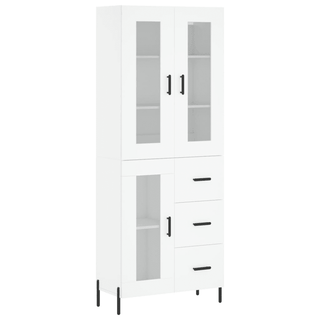 vidaXL Highboard White 69.5x34x180 cm Engineered Wood - Giant Lobelia