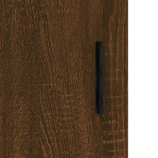 vidaXL Highboard Brown Oak 34.5x34x180 cm Engineered Wood - Giant Lobelia