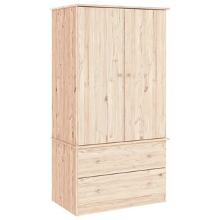 vidaXL Wardrobe ALTA 90x55x170 cm Solid Wood Pine - Giant Lobelia