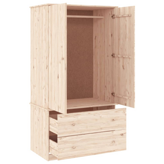 vidaXL Wardrobe ALTA 90x55x170 cm Solid Wood Pine - Giant Lobelia