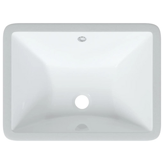 Bathroom Sink White 47.5x35x19.5 cm Rectangular Ceramic - Giant Lobelia