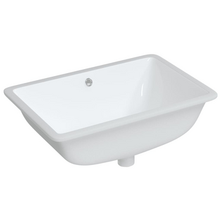 Bathroom Sink White 60x40x21 cm Rectangular Ceramic - Giant Lobelia