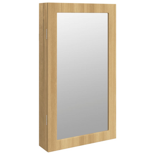 Mirror Jewellery Cabinet with LED Lights Wall Mounted - Giant Lobelia