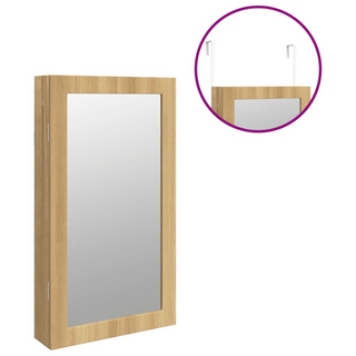 Mirror Jewellery Cabinet with LED Lights Wall Mounted - Giant Lobelia