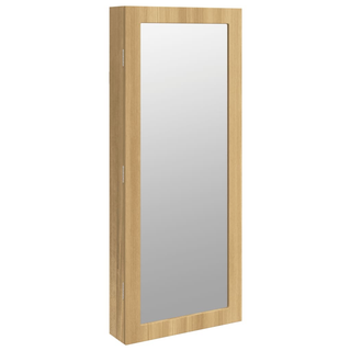 Mirror Jewellery Cabinet with LED Lights Wall Mounted - Giant Lobelia