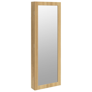 Mirror Jewellery Cabinet with LED Lights Wall Mounted - Giant Lobelia