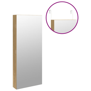 Mirror Jewellery Cabinet with LED Lights Wall Mounted - Giant Lobelia