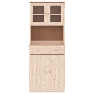 Highboard ALTA 77x35x188 cm Solid Wood Pine - Giant Lobelia