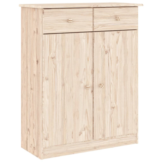 Highboard ALTA 77x35x188 cm Solid Wood Pine - Giant Lobelia